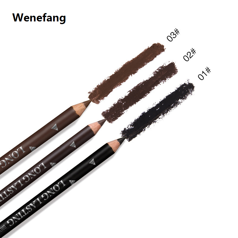 Wenefang 5pcs/set Eyebrow Pencil Cosmetics for Makeup Black Tint Waterproof Microblading Pen Brown Eye Brow Natural Beauty Free Ship