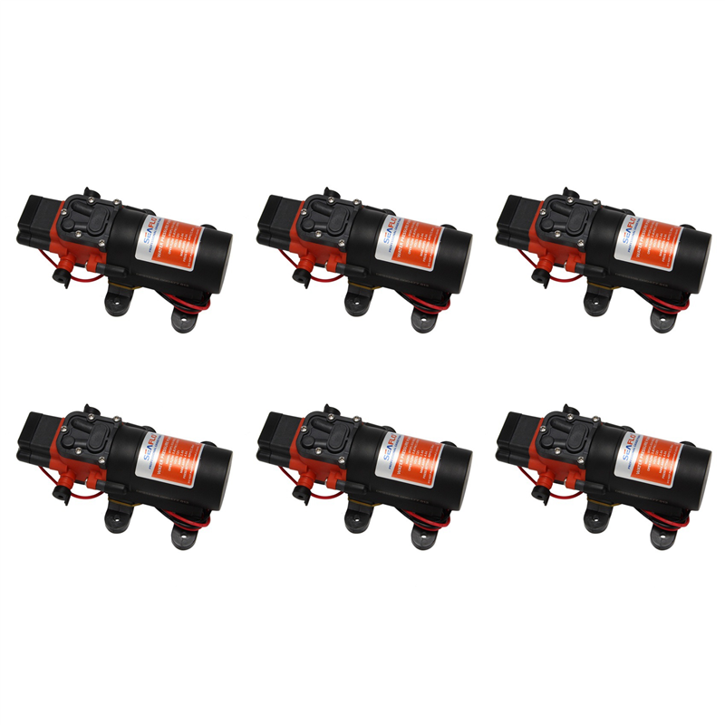 JAERBEE 6X 12v Water Pressure Diaphragm Pump 3.8 LPM 1.0 GPM 40 PSI - Caravan/Rv/Boat/Marine