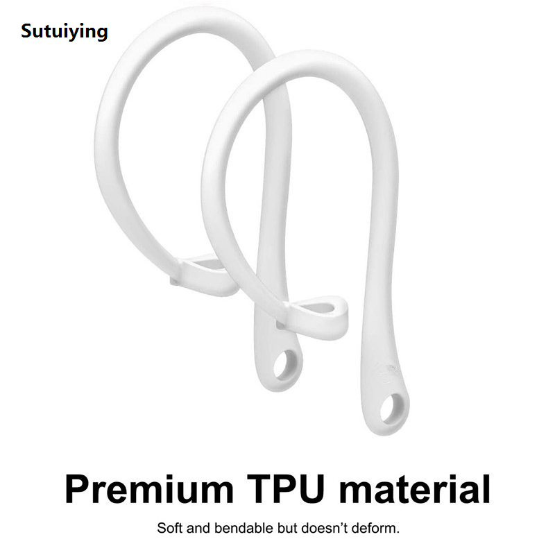 Sutuiying New Anti-Lost Silicone Ear Hook for AirPods 3 iPhone Apple AirPods Luxury Pro Headphones Anti Lost Ear Hook 1 Pair Tight Fitting