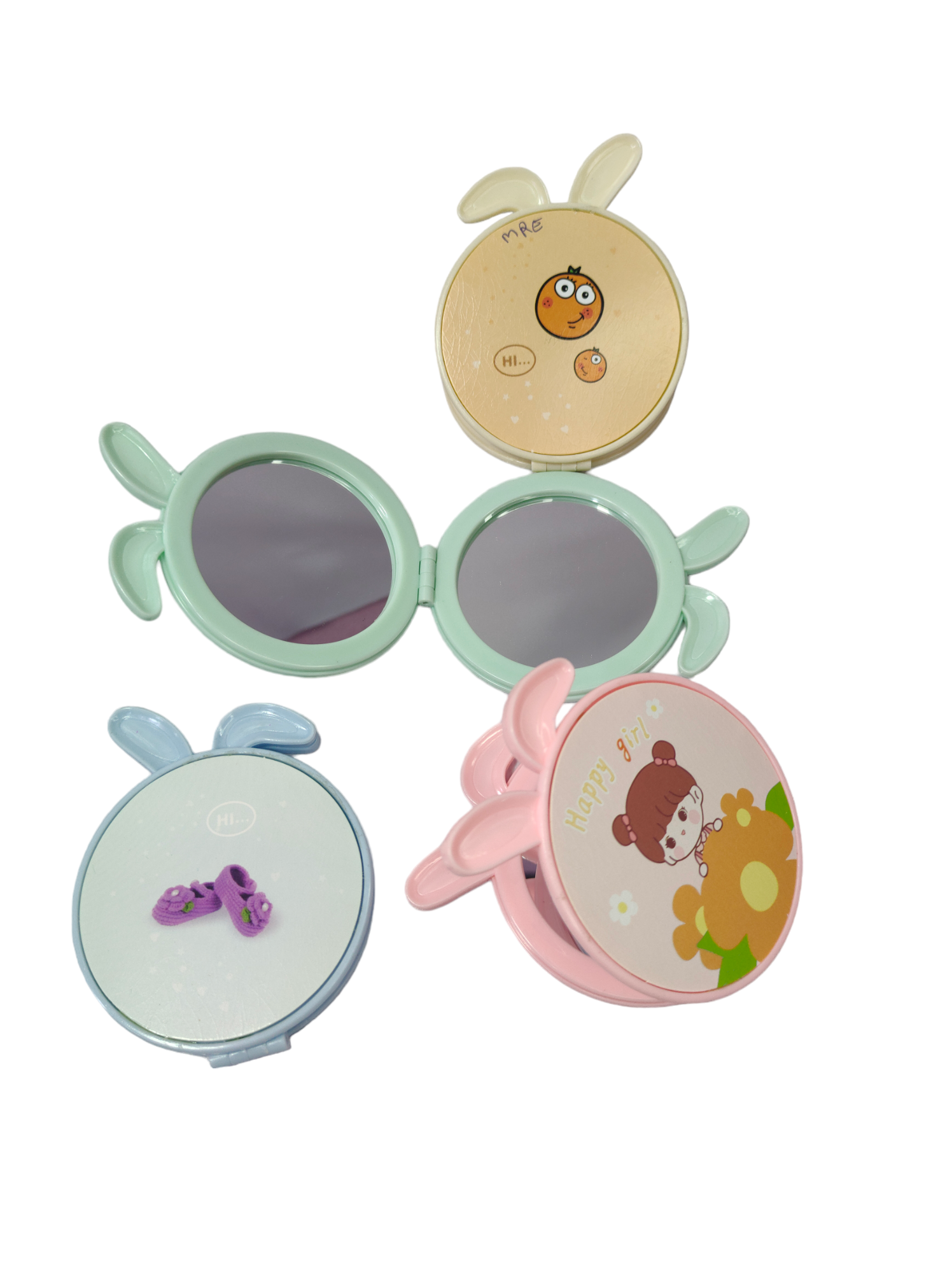 Portable Small Makeup Mirror Cute Mini Mirror Two Sided Mirror