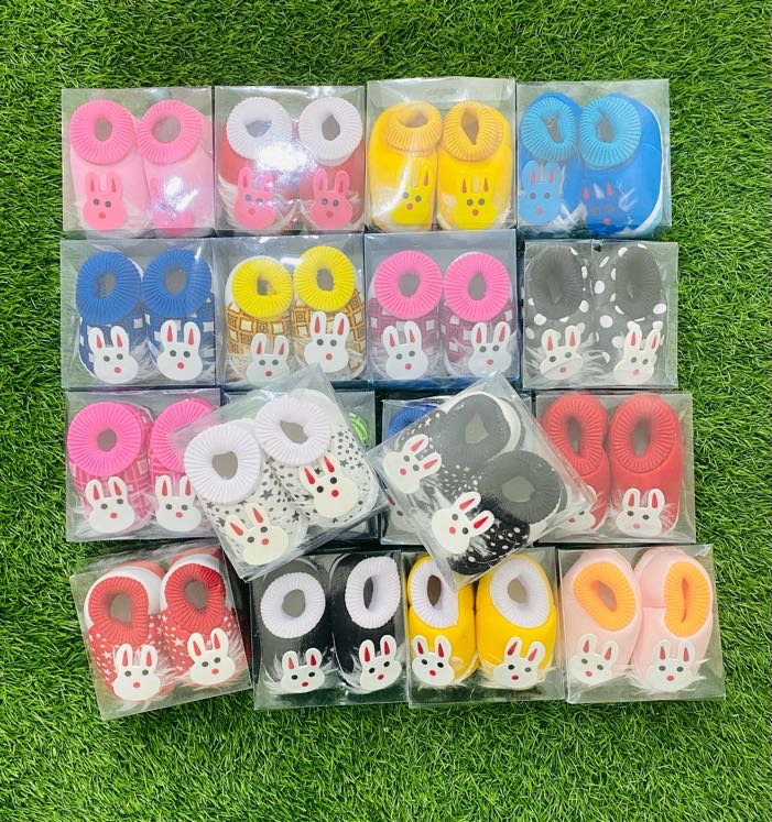Infant Baby Socks Shoes - Comfortable Soft Cloth Booties for 0-12 Months