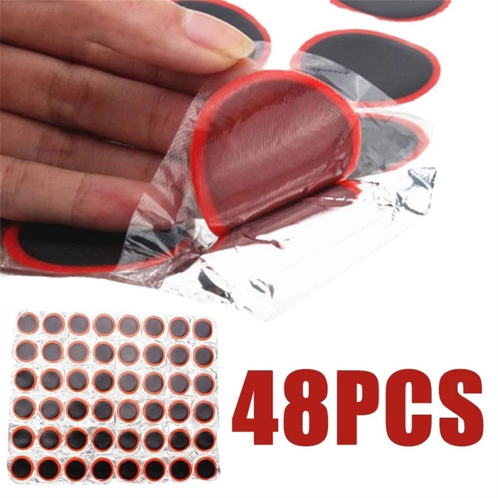 Bicycle Repair Accessories Cycling Part 25mm Road Bike MTB Bike Square/Round Cycle Repair Tools Rubber Puncture Patches Bike Tyre Patch Bicycle Tire Patch