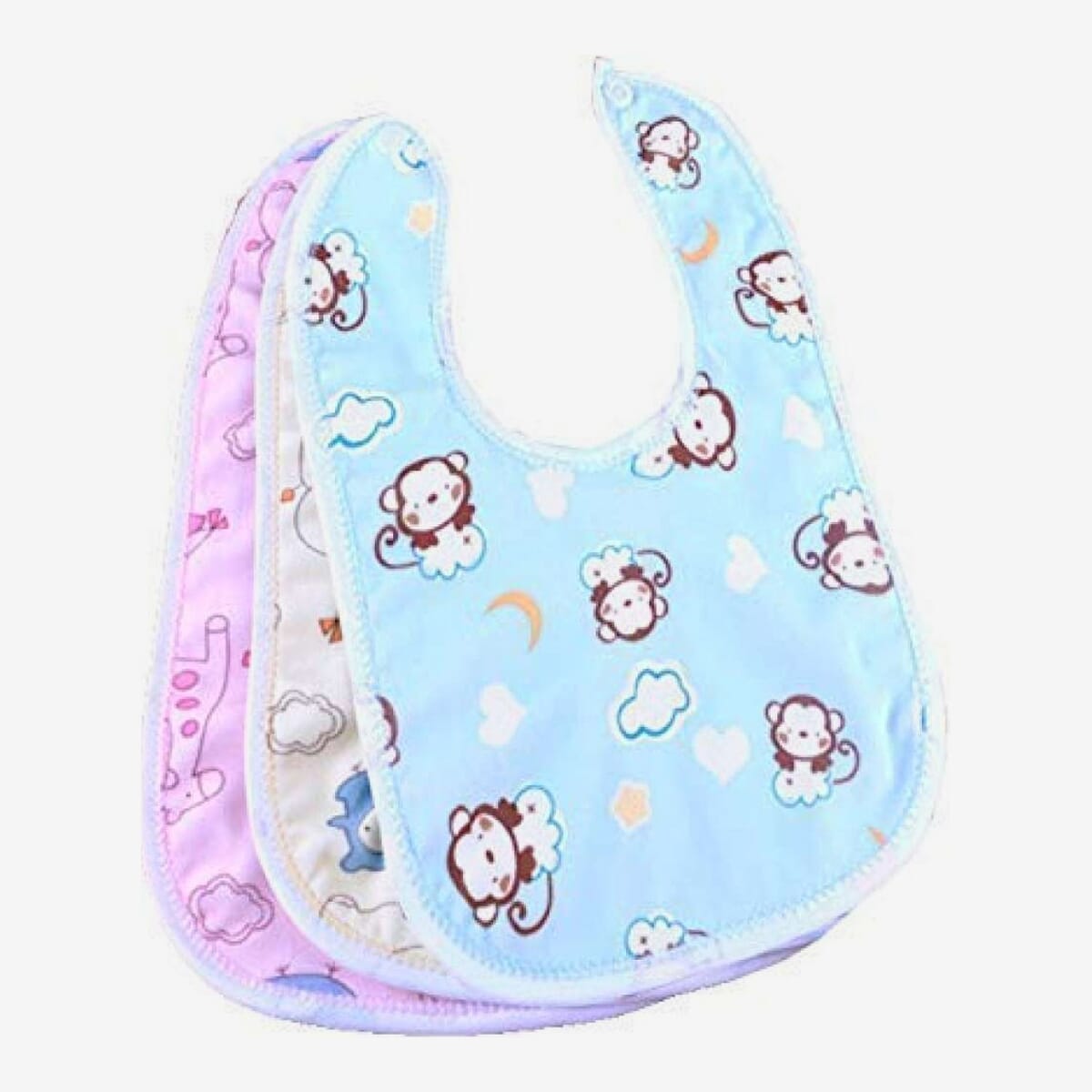Baby Apron stylish Feeding Bib( 2 pcs Combo Offer) Color May Vary