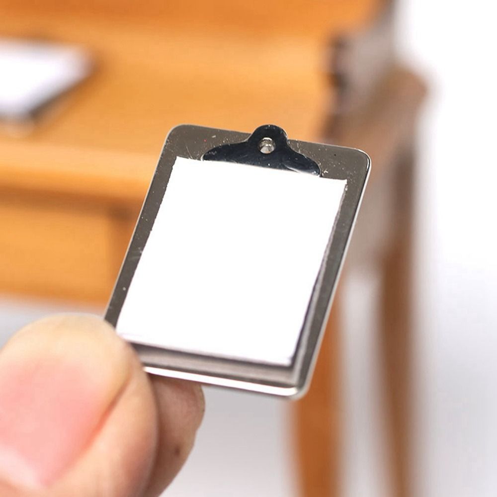 High Quality Mini Dollhouse Miniature Toy 27*19mm Cute Stationery Folder Writing Board OB11 Doll/1/12 Dollhouse Decoration