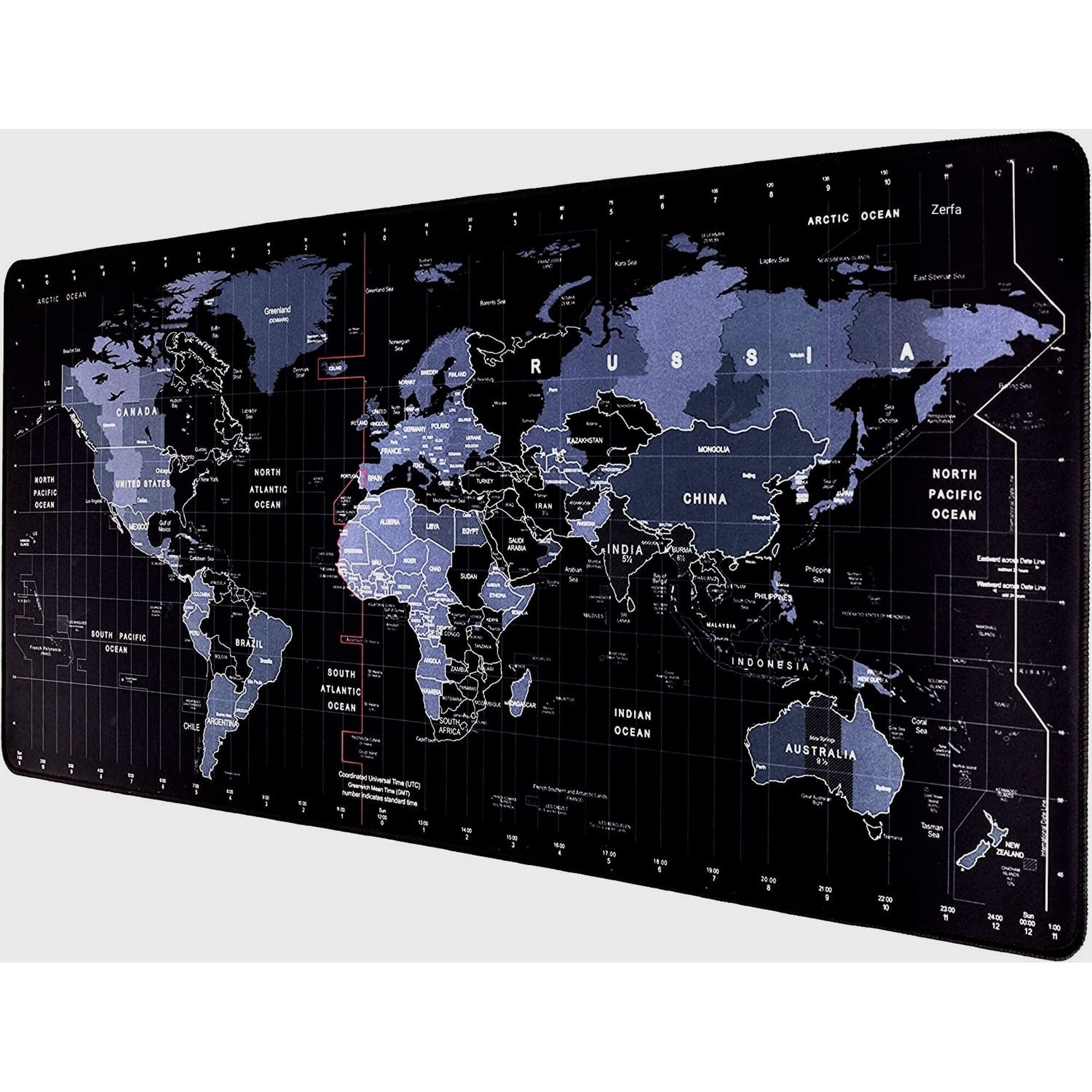 World Map Design - Extra Large Extended Anti Slip Rubber - Gaming Mouse Pad & Keyboard Desk Mat