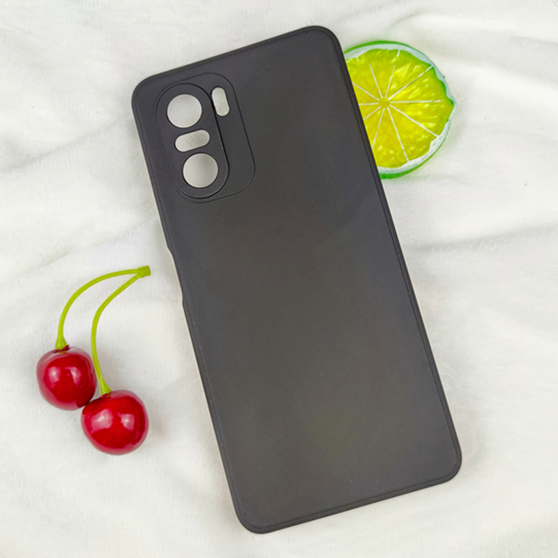 Back Cover for Poco F3 5G - Liquid Silicone Camera Protection TPU Shockproof Slim Back Cover