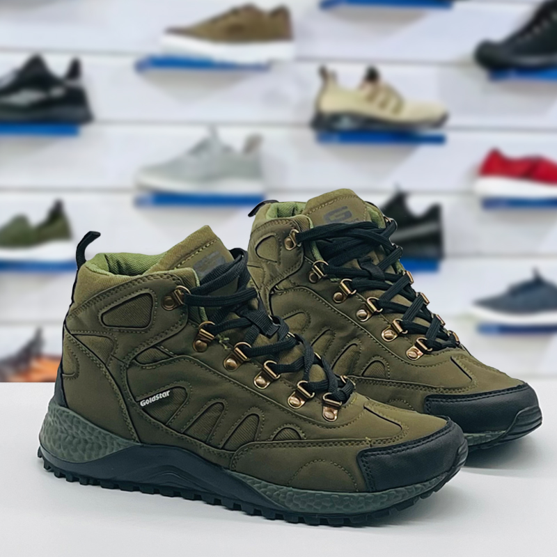 Goldstar Shoes For Men G10 401 Olive Goldstar Trekking Boot