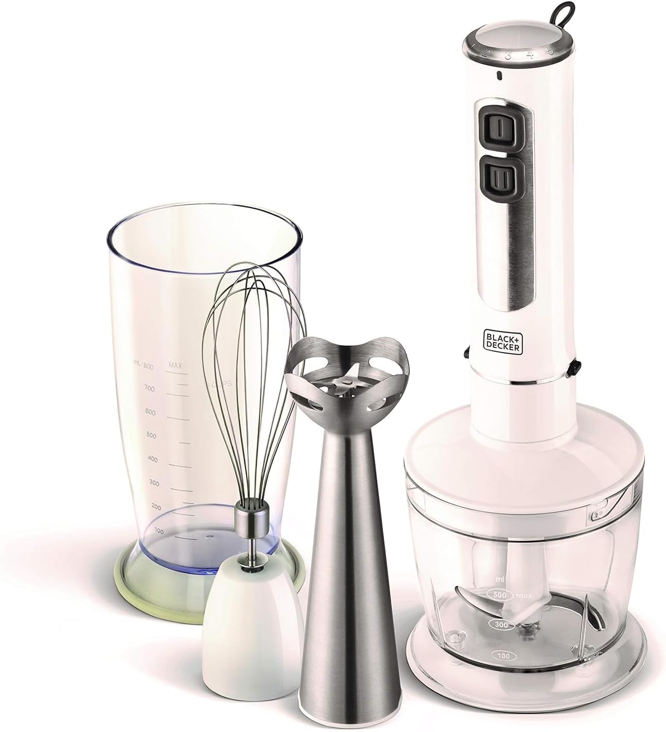Black+Decker Stick Blender With Chopper & Whisk 400W SB4000-B5