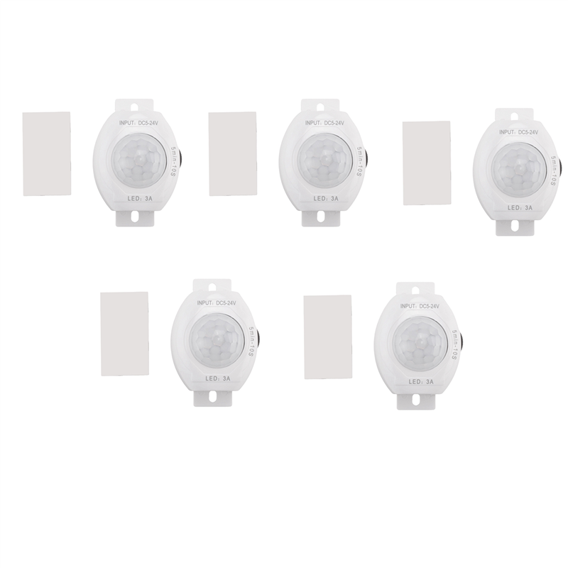 fasdaga 5X PIR Infrared Motion Sensor Switch 220V Auto Control LED Lamp Lighting Switch Smart Body Induction Detector