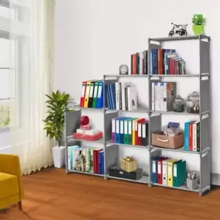 9 Cube 4 Layer Multipurpose Book Shelf - Color May Vary