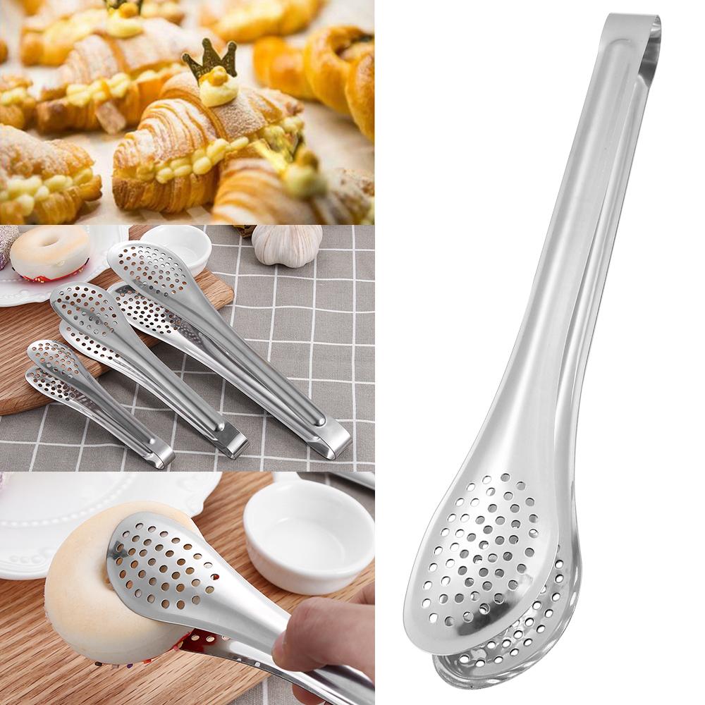 Pastry Cooking Anti-heat Barbecue BBQ Tongs Food Clip Buffet Clamp Stainless Steel