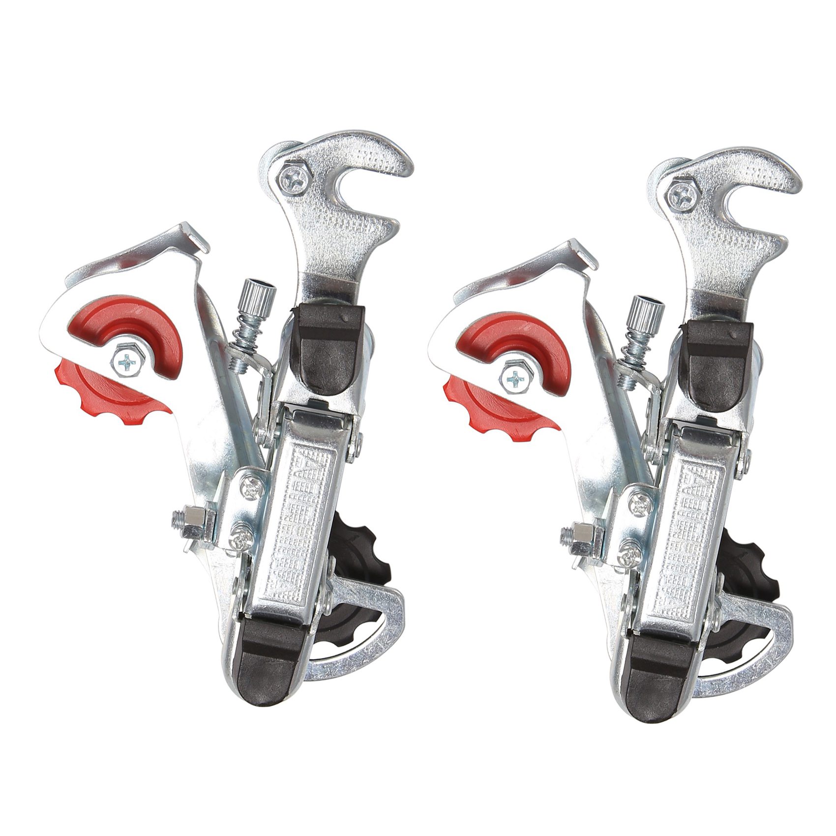 NAMUNY 2X Racing Bicycle Part Silver Tone Metal 3-7 Speed Rear Derailleur