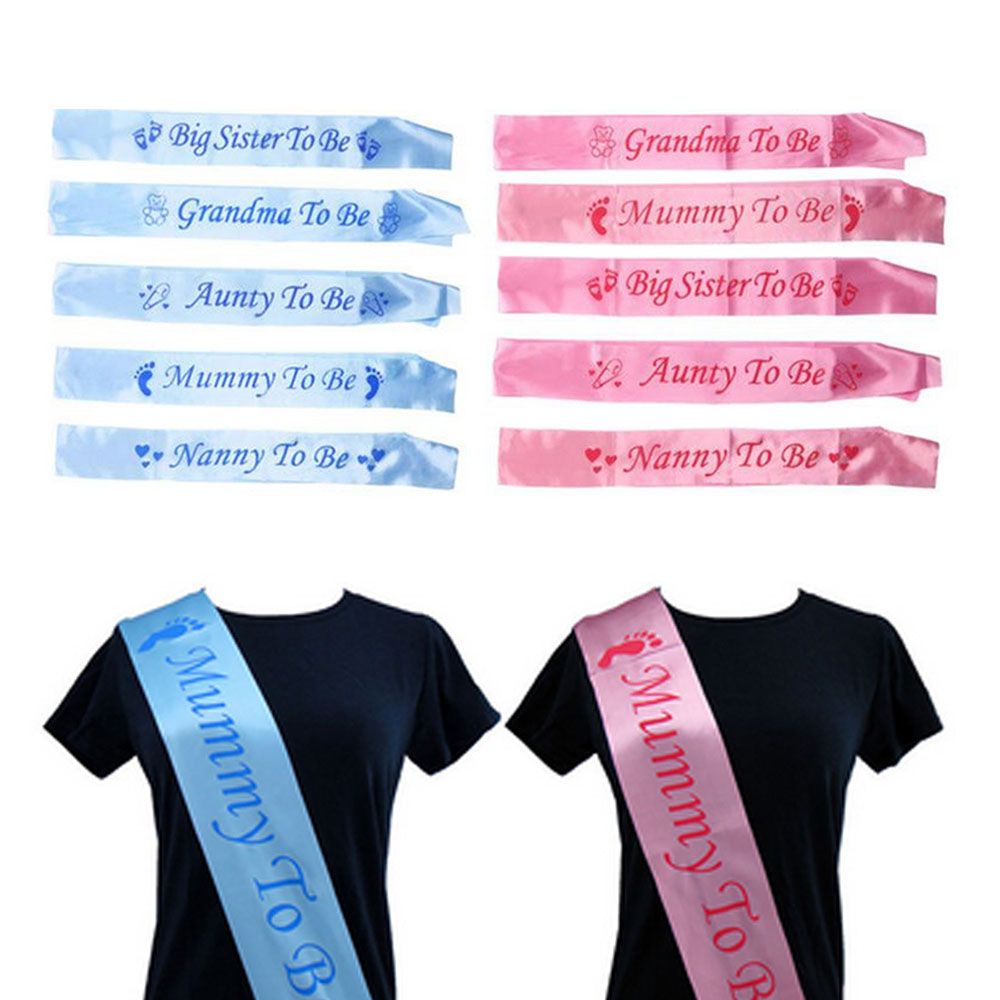 2019 New Rose Gold Blue Pink Mommy To Be Newborn Party Decoration Mom Favor Gift Baby Shower Sash Boy Girl Footprint