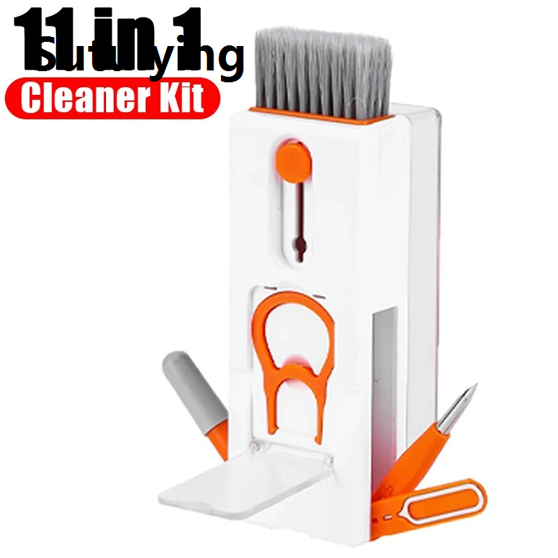 Sutuiying multi cleaning pen 11-in-1 Cleaner Set Multifunctional Keyboard Cleaner Brush Kit Earphone Cleaning Pen Cleaner Set for Headset Phone Cleaning ToolTool Sets