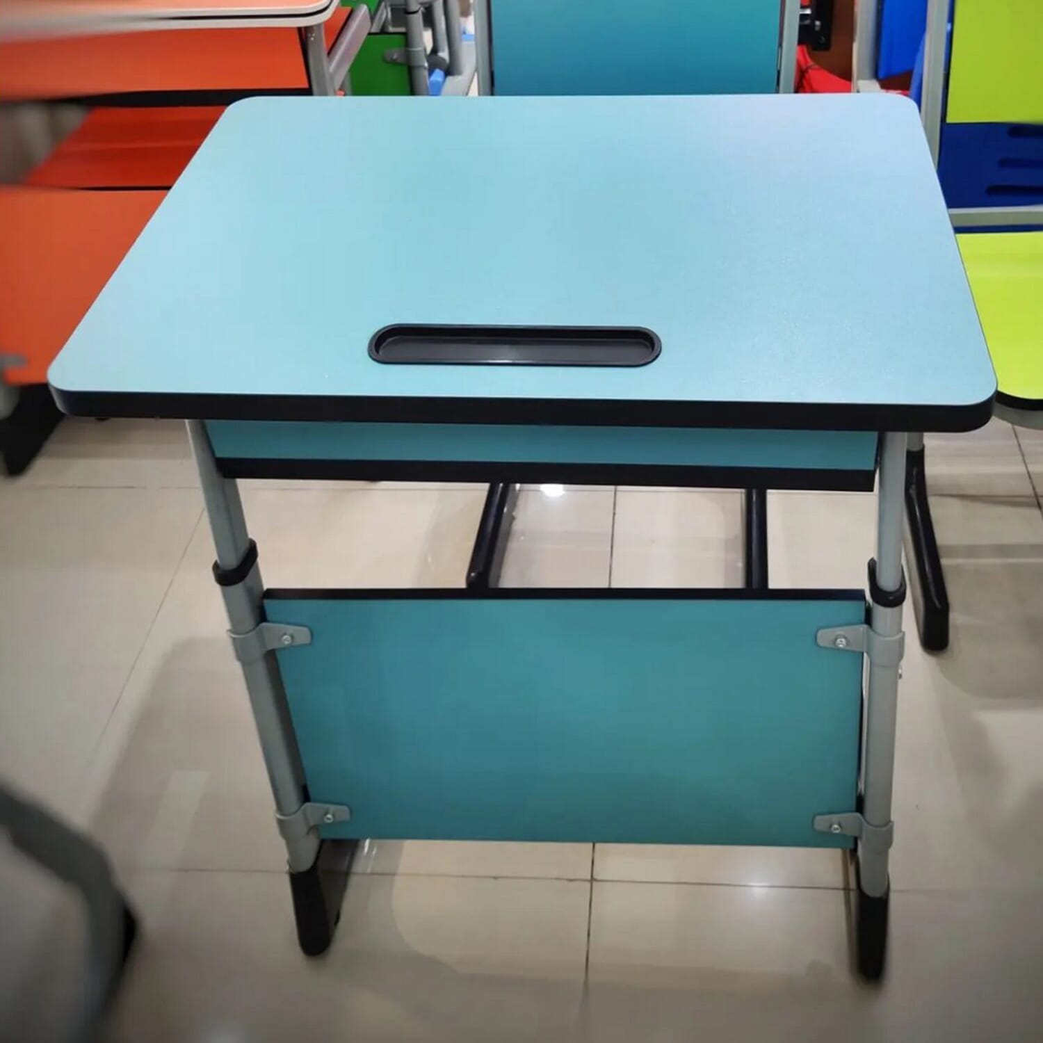 Colorful Heavy Duty Study Table Chair Set