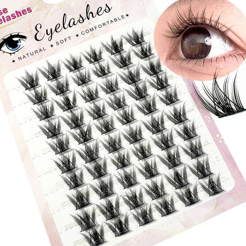 DIY Fake Flower Sea 10Rows Cluster False Eyelashes Diy Eyelash Natural Lashes Extension Makeup Products