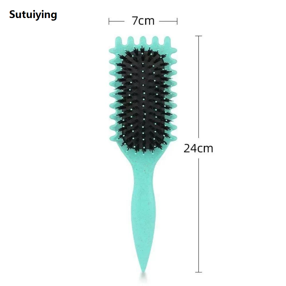 Sutuiying Custom Modeling Massage Comb Suitable for All Hair-Types Biodegradable 2025 New Comb Environmentally Friendly Wheat Straw Material