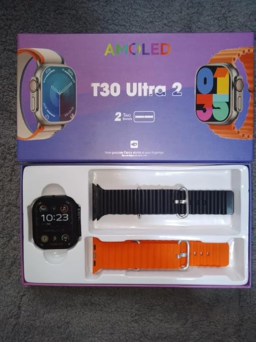 T30 Ultra Smartwatch With Wireless Charging And Smart Watch For Men/Women