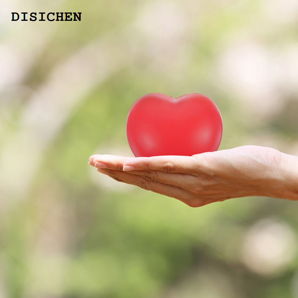 DISICHEN Fashion 4xRehabilitation Training Ball Heart Shaped Hand Exerciser Professional Grip Ball Trainer Small Stress Ball Finger Exercise Ball
