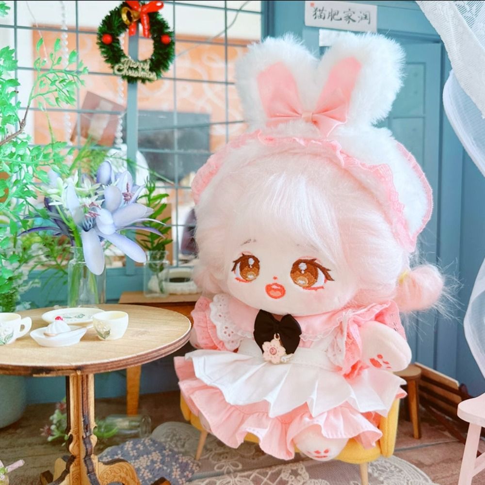 High Quality Cartoon Style Doll Clothes 3 Colors Cute Doll Skirt Suit Mini Clothes Dresses 20cm Cotton Doll/Cotton Stuffed Dolls