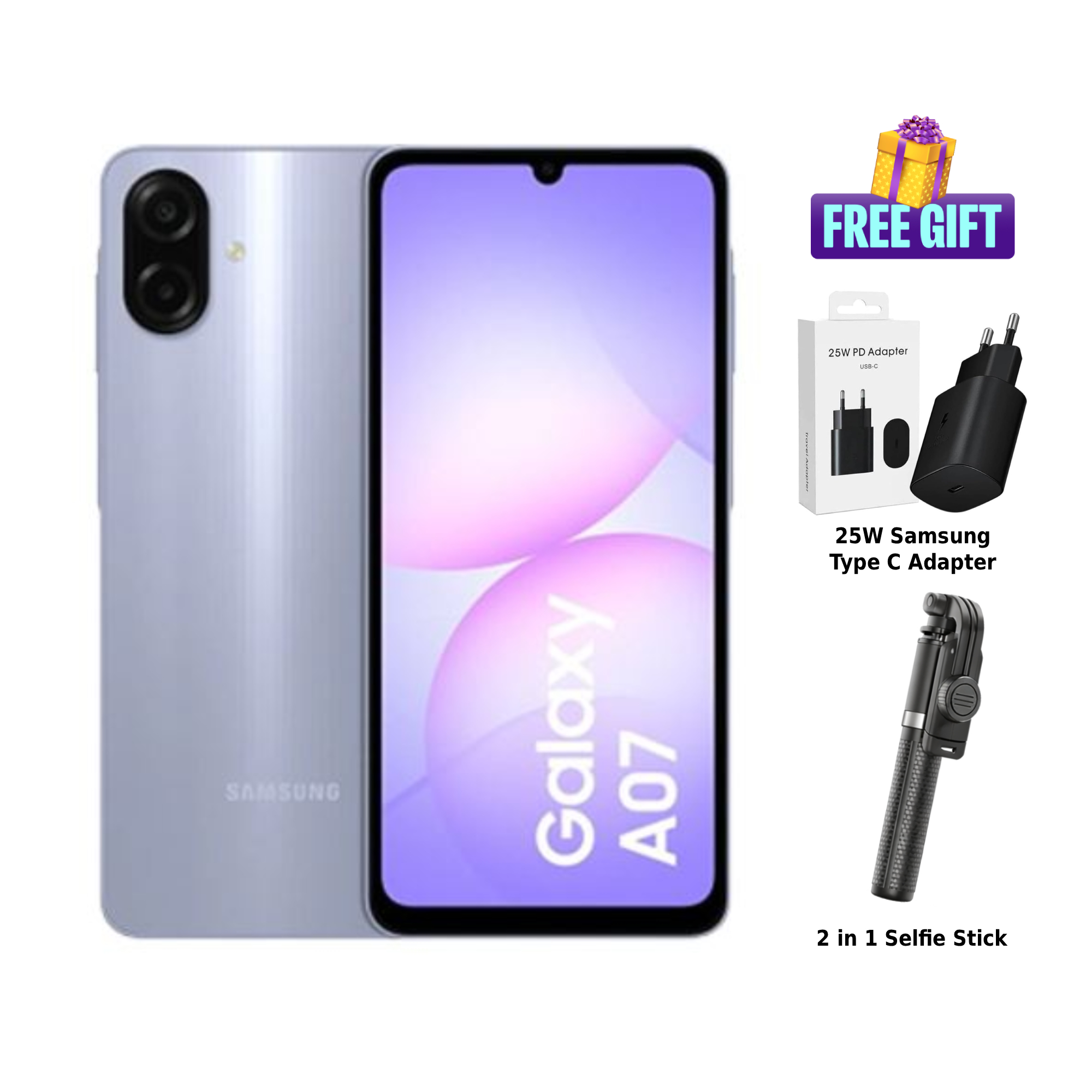 Samsung Galaxy A07 LITE (4GB/128GB) | 6.7" SuperAMOLED 90Hz Display | 50MP+2MP Rear Camera | 5000mAh Battery"