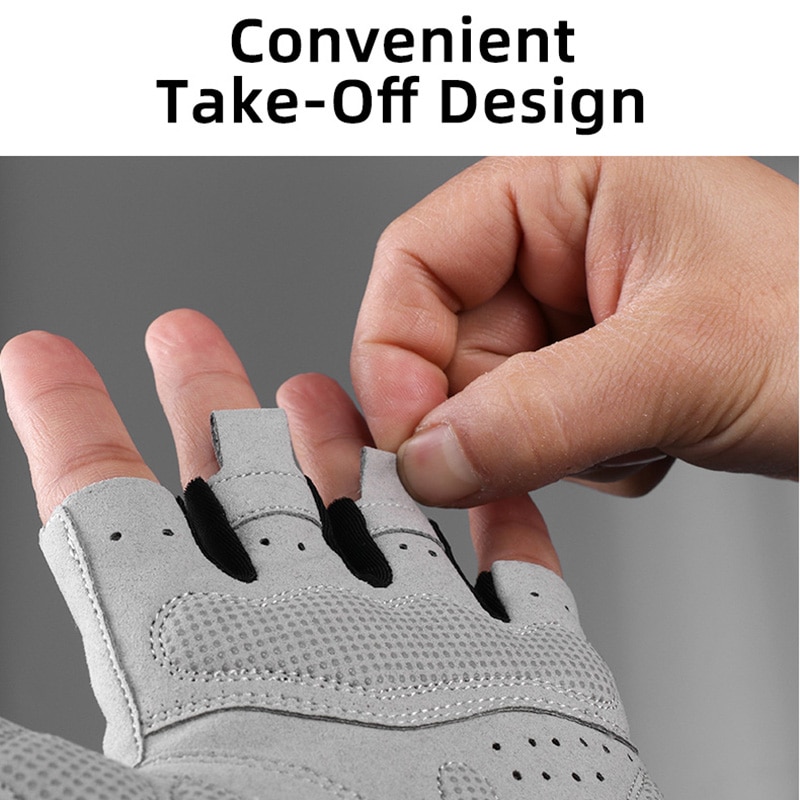ACCESSORIES BIKES, MOUNTAIN BIKES, BREATHABLE, SHOCKPROOF HALF FINGER BIKES, ROCKBROS GLOVES, SPORTS GLOVES, MEN'S AND WOMEN'S GEAR, FITNESS