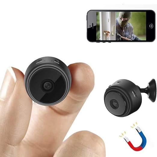Full HD Wi-Fi Wireless Security Spi Camera 1080p Audio Video Live View Low Light Vision Motion Detection Video Recorder for Home Office