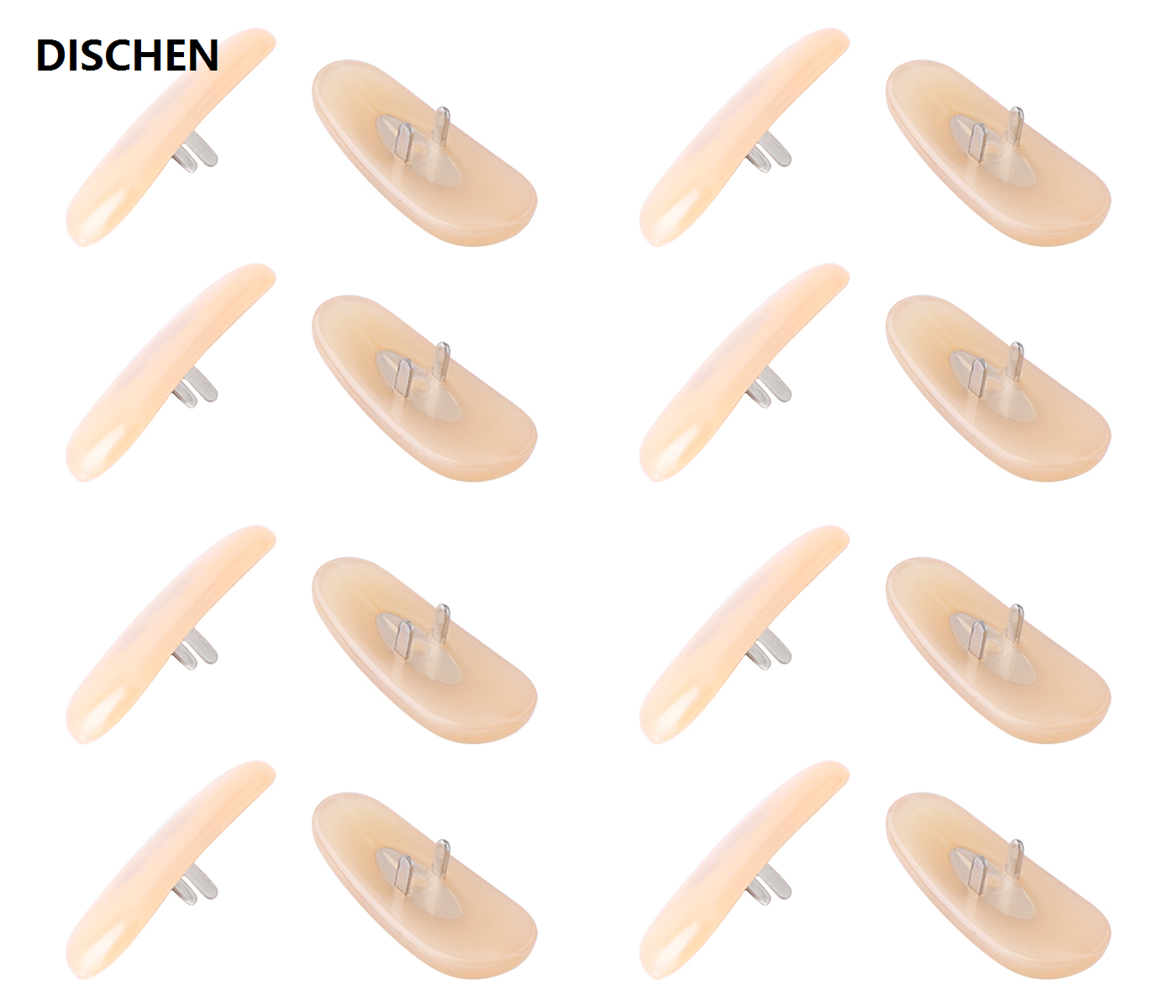 DISCHEN New style Nigbye Replacement Nose Piece Nose Pad for Rayban RB3565 Sunglasses, Beige Nosepad piece