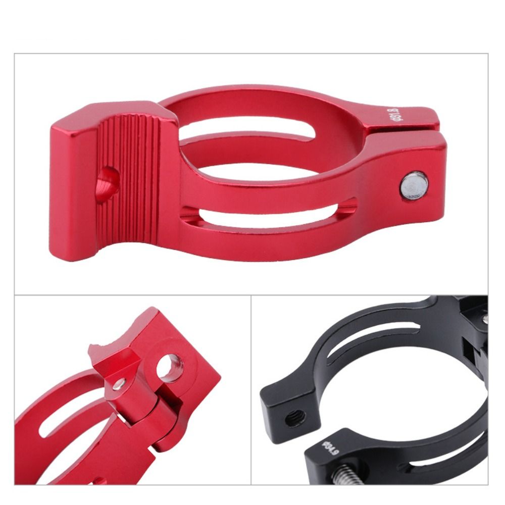 Bicycle Accessories Aluminum Alloy Bicycle Front Derailleur Clamp 34.9mm 31.8mm Red Black Braze-on Convertor Bicycle Parts