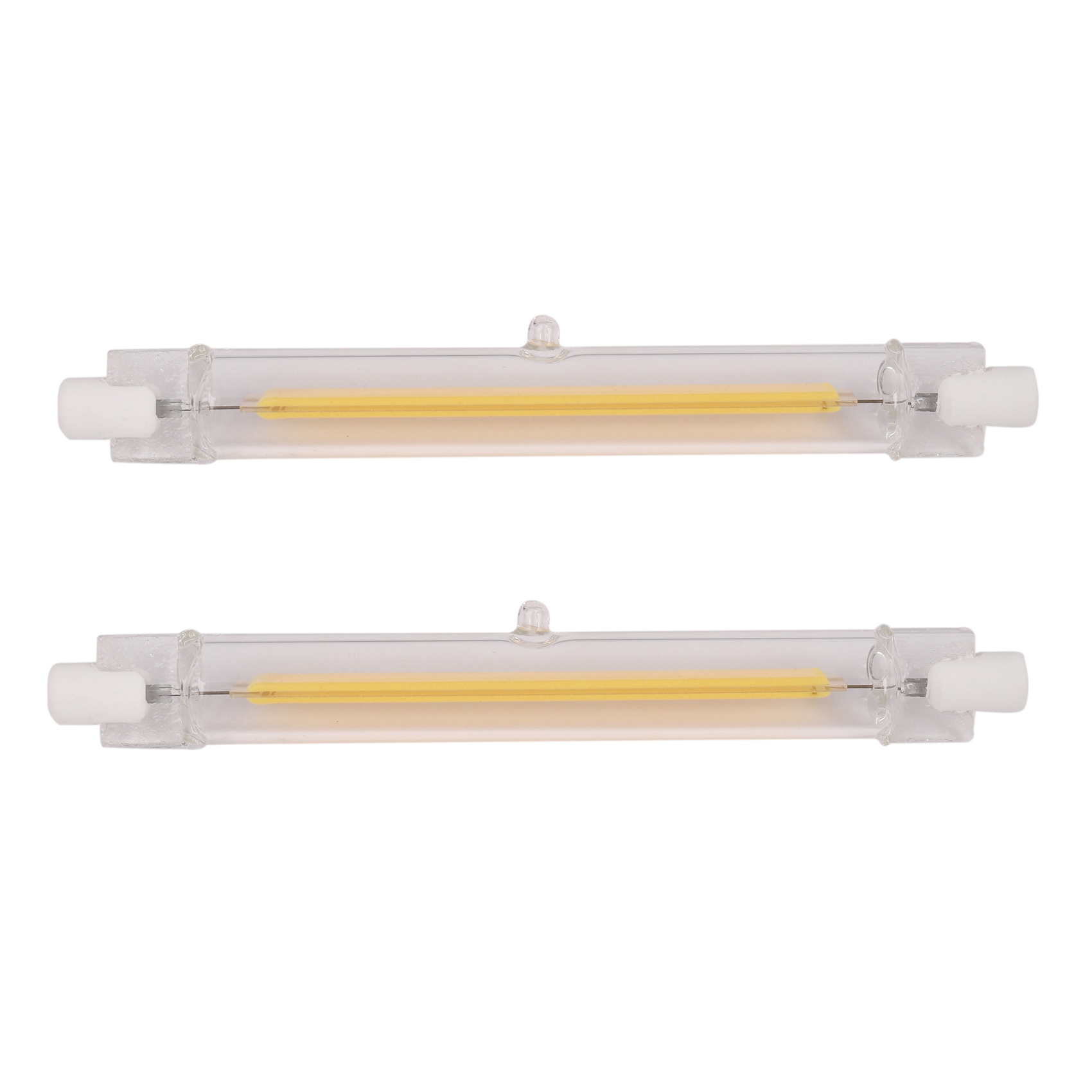 FORIDE 2X Dimmable R7S Led Cob 10W 118mm Led Light Bulbs Replace Halogen Lamp-Warm White Light 220V