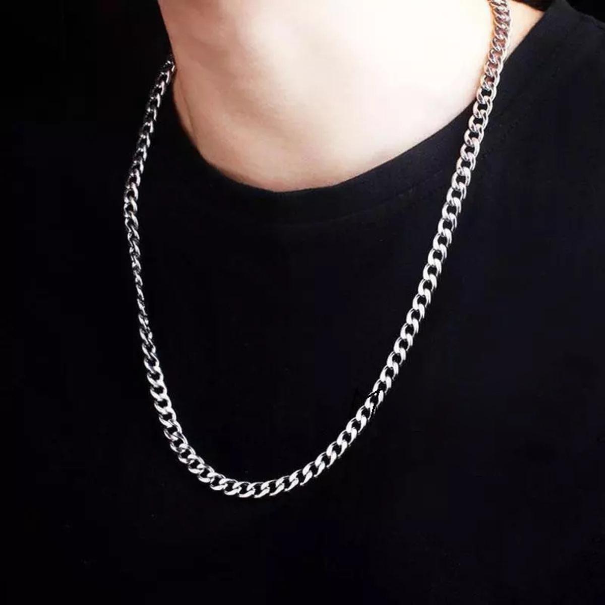 Silver Chain For Men - Silver Color | Fashionable Stainless Steel Casual Street Fashion Unique design Chain For Men