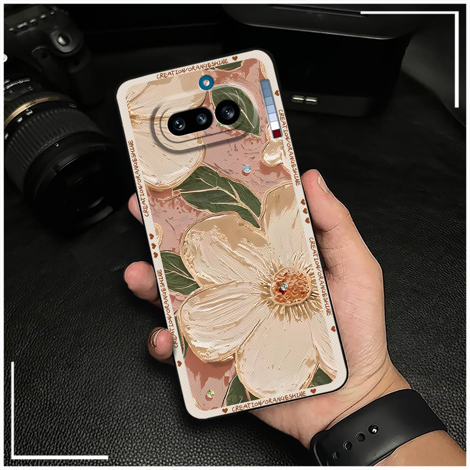 Shockproof Dirt-resistant Phone Case For Nothing Phone4A Graffiti Cartoon oil painting Waterproof Anti-knock Soft case