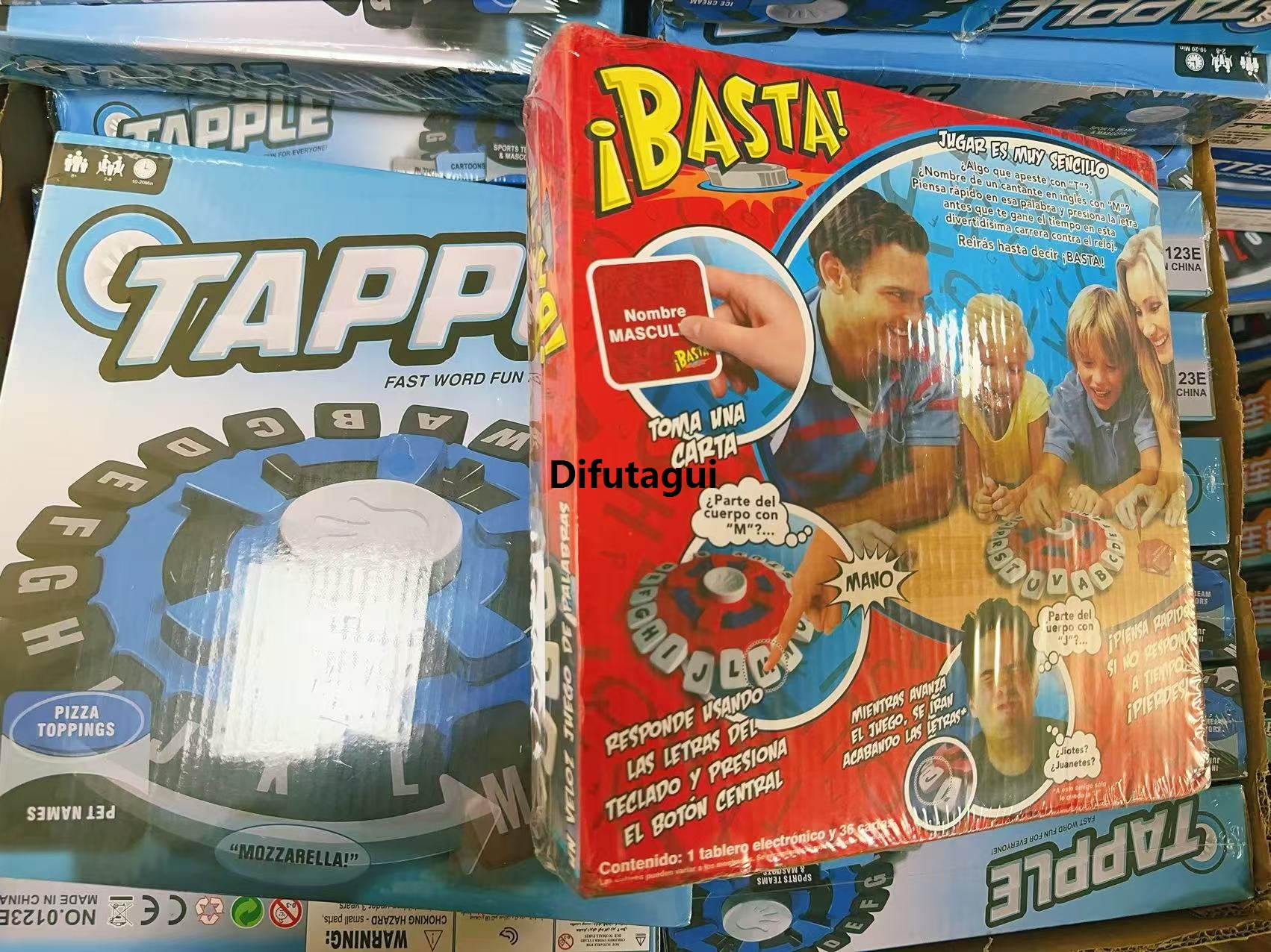 Difutagui 【2025 Version】 Gift Board Version English－Tapple Spanish 2.0 Basta's upgraded Luxury new word game TappleGames Quick Thinking Pressed Letters Game