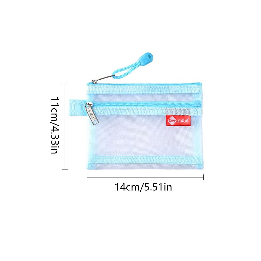 Creative Change Storage Bag Double Layer Coin Bags Card Bag Cosmetic Bag Clear Mesh Bag Small Item Bag Sanitary Napkin Storage Bag Mini Coin Purse Gift