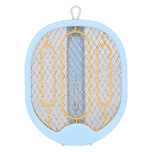 Gecko LTD-658 Rechargeable Folding Mosquito Swatter Racket with LED Light | 1200mAh Battery | 180° Foldable Electric Mosquito Killer Bat | Portable Insect Trap & Fly Zapper (Color May Vary)