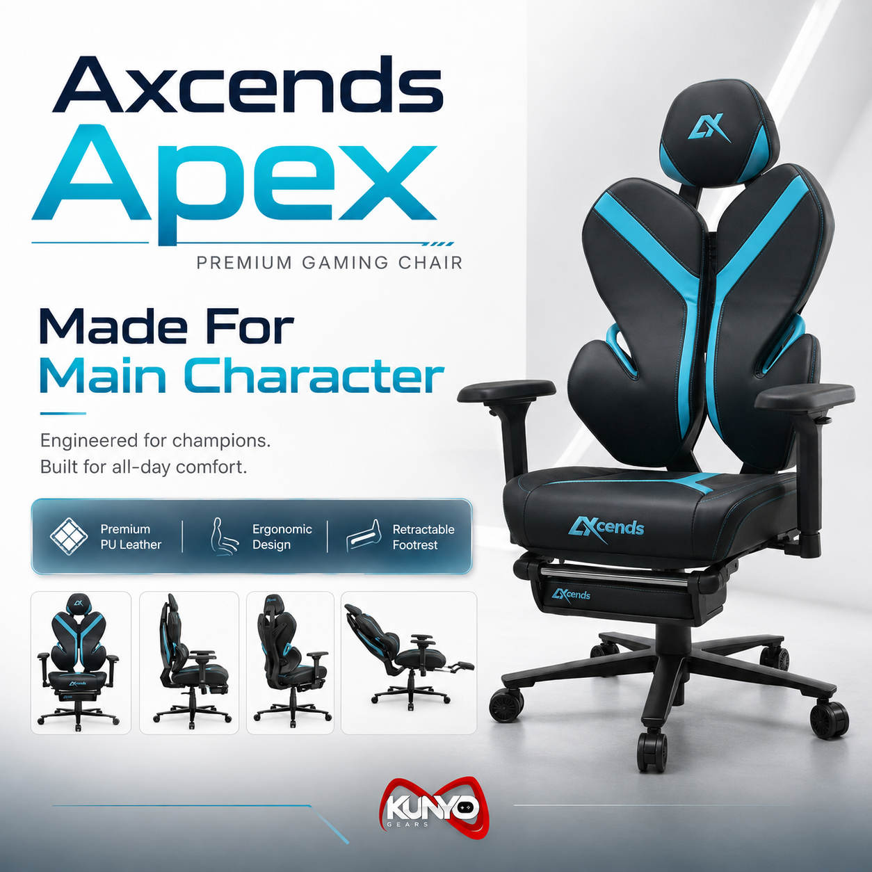 Axcends Apex "Made For Main Character" Premium Gaming Chair