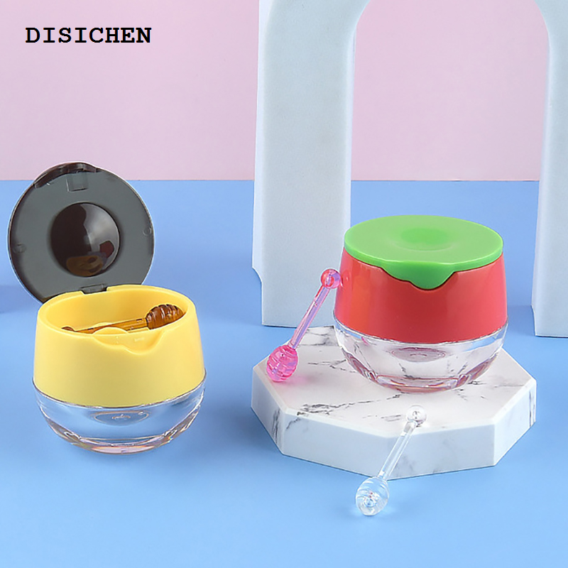 DISICHEN New 1 Pc 6g Empty Lip Masque Box Multi-purpose Refillable Convenient Travel Empty Lip Balm Makeup Jar Pot for Outdoor Supplies