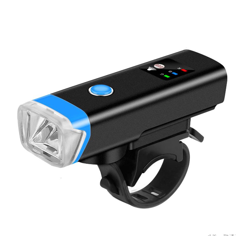 1 PCS Bicycle Front Lights 2400Mah Super Bright USB Rechargeable Set Waterproof Headlight Flashligh Horn