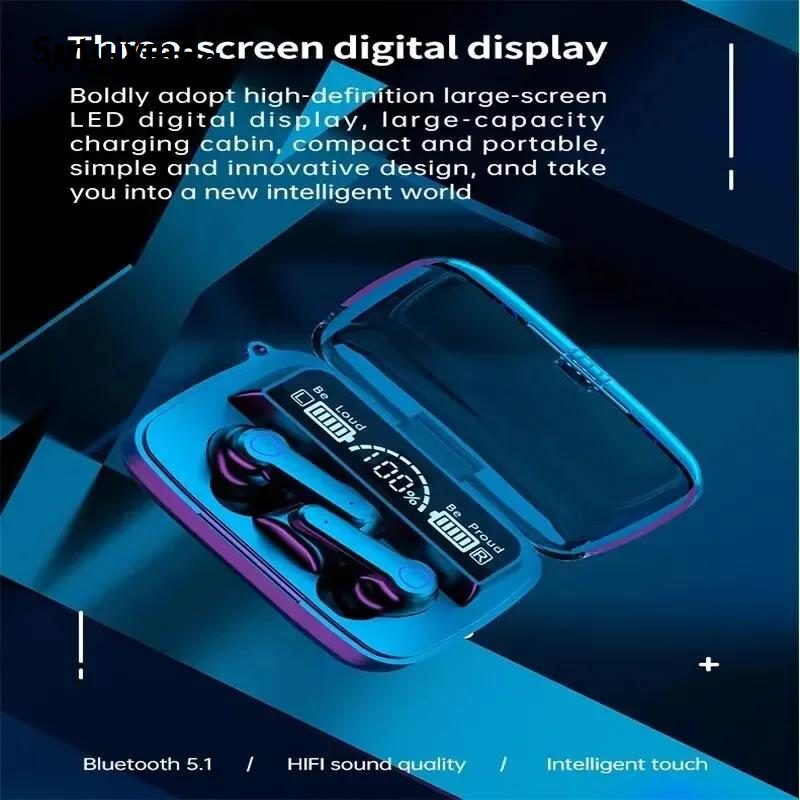 Wenefang Sutuiying M19 Bluetooth Headset Wireless Tws Gaming Support Noise-cancelling Luxury Bargain price Touch In-ear Mini Emergency Power Bank Headset for Gaming