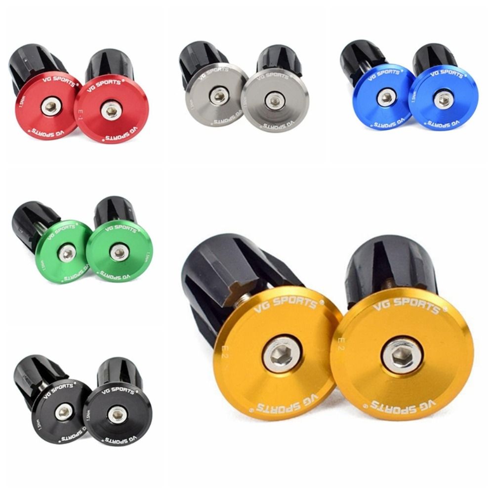 Pair of Bicycle Supplies Expansion Bicycle Handlebar Plugs MTB Multi-color Bike Handlebar End Plugs Durable Easy To Install Handle Bar End Cap BMX Cuffs