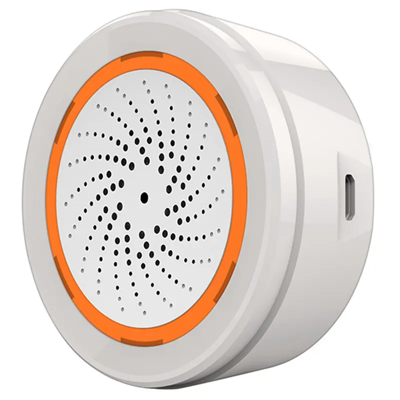 2X ZigBee NEO 90DB Sound and Light Sensor Tuya Smart Life Built-In Siren Alarm Sensor