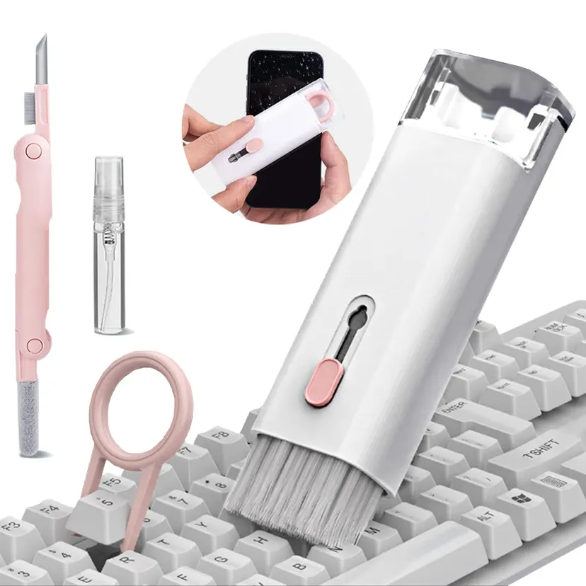 7 in 1 Cleaner Kit, Multi-Function Earbud Cleaning Pen, Soft Brush , Duster Keycap Puller Laptop Screen Cleaner