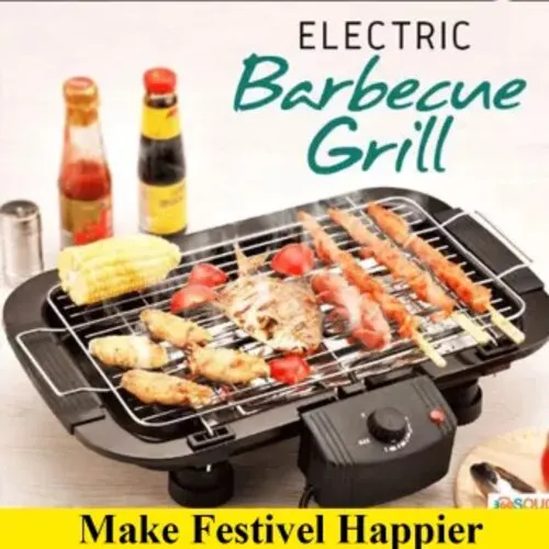Stainless Steel Smokeless Electric Indoor Barbecue Grill, 2000W