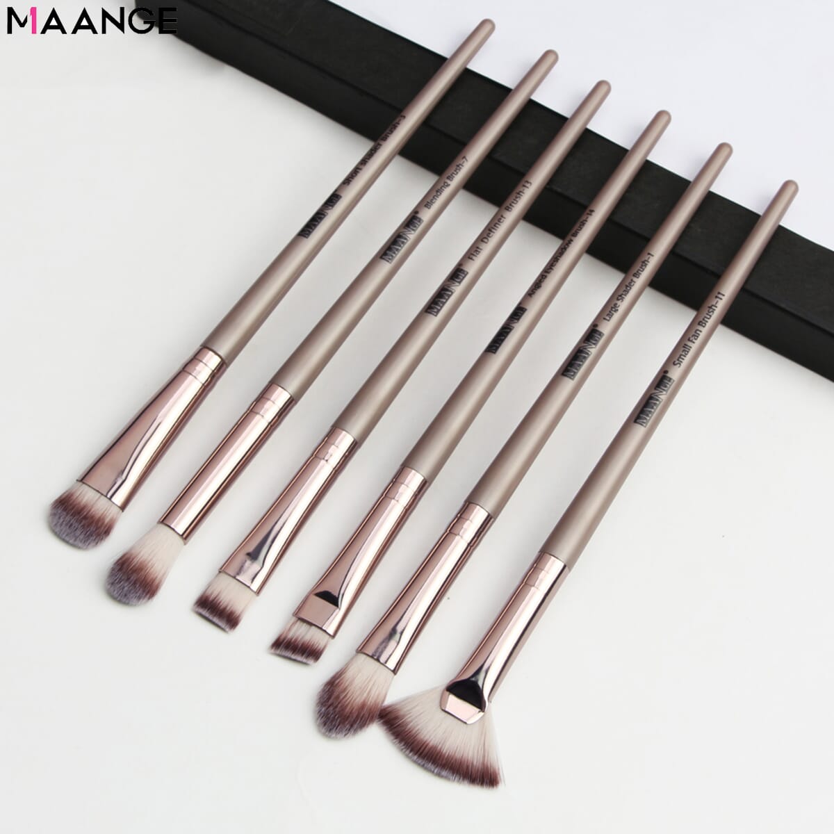 MAANGE 6PCS Makeup Brushes Set Eye Shadow Blending Eyeliner Eyelash Eyebrow Brushes Portable Beauty Make Up Brush Tools MAG 5739