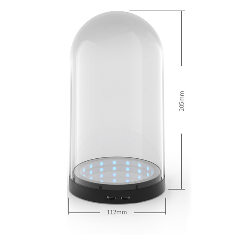 NCANRUI Game Doll Thousand-Layer Mirror Sound-Controlled RGB Lighting Display Box Figure Storage Transparent Storage Box