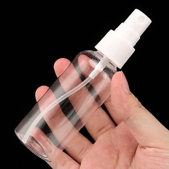 Empty Plastic Transparent Refillable Fine Mist Spray Bottle (50ml) - Pack of 4 Pieces