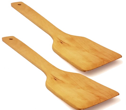Household Kitchenware Wooden Flat Rice Scoop Paddle Spatula