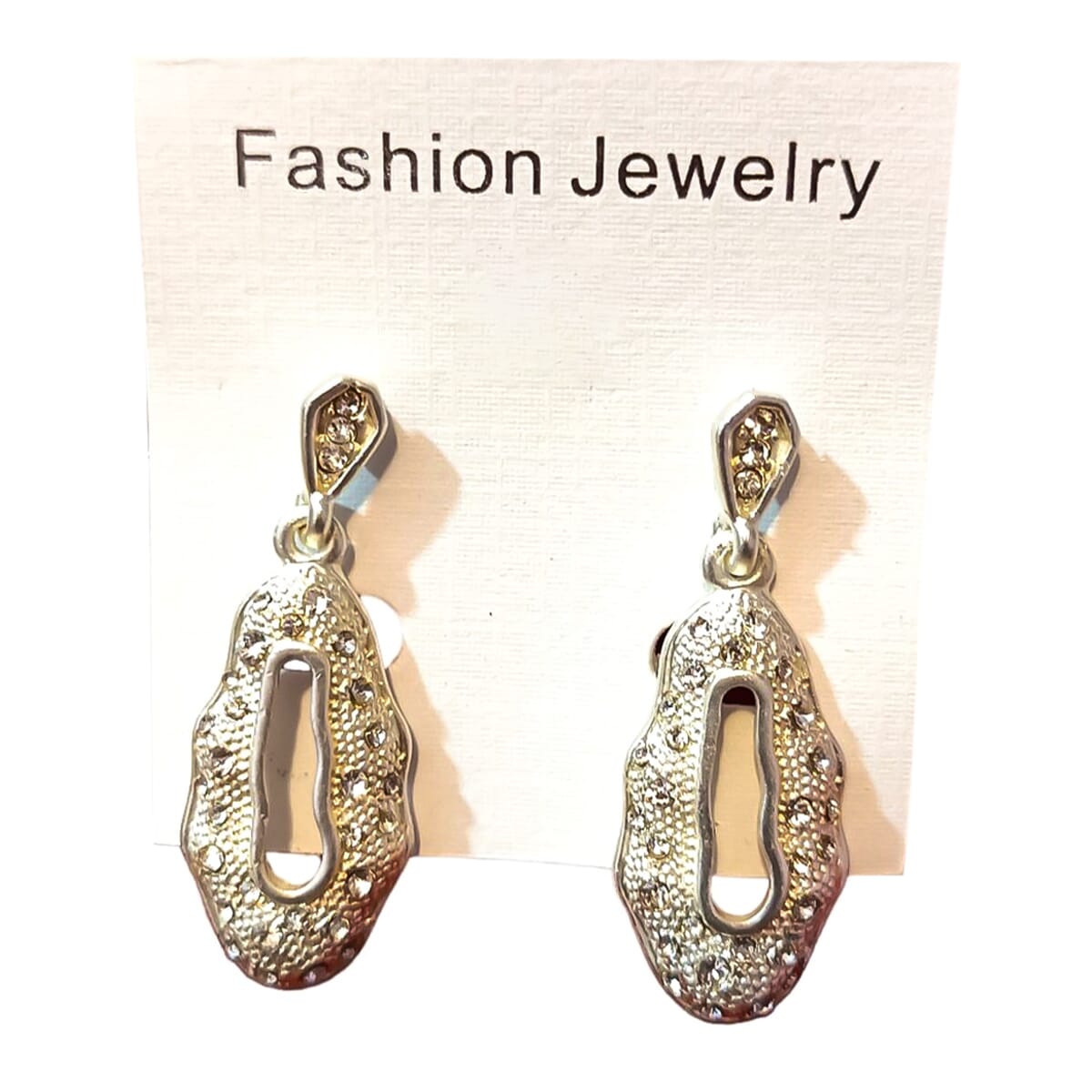 Gold Plated Austrian Stone Dangler Earrings