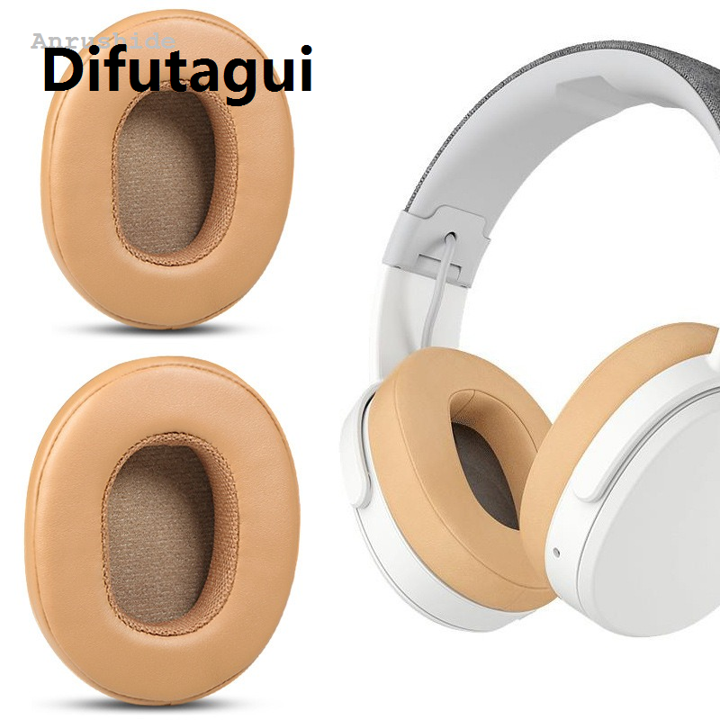 Difutagui High Quality Anrushide 1Pair Ear Cushion for Skullcandy Crusher Wireless Crusher Evo Crusher ANC Hesh 3 Headphones Replacement Ear Pads Cushion