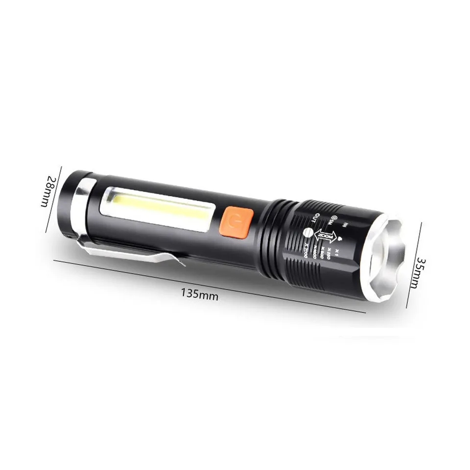 Powerful LED Flashlight Tactical Portable Telescopic Torch